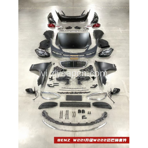 SCLASS W221 Nâng cấp lên W222 Maybach Style Bodykit